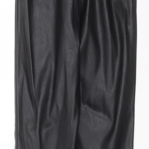 Divided by H&M Womens Black  Polyester Trousers  Size 8 L28 in Extra-Slim