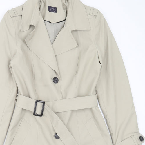 Marks and Spencer Womens Beige   Jacket  Size 12  Button