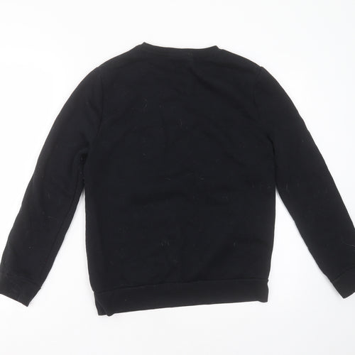 Primark Womens Black  Cotton Pullover Sweatshirt Size 2XS   - hogwarts