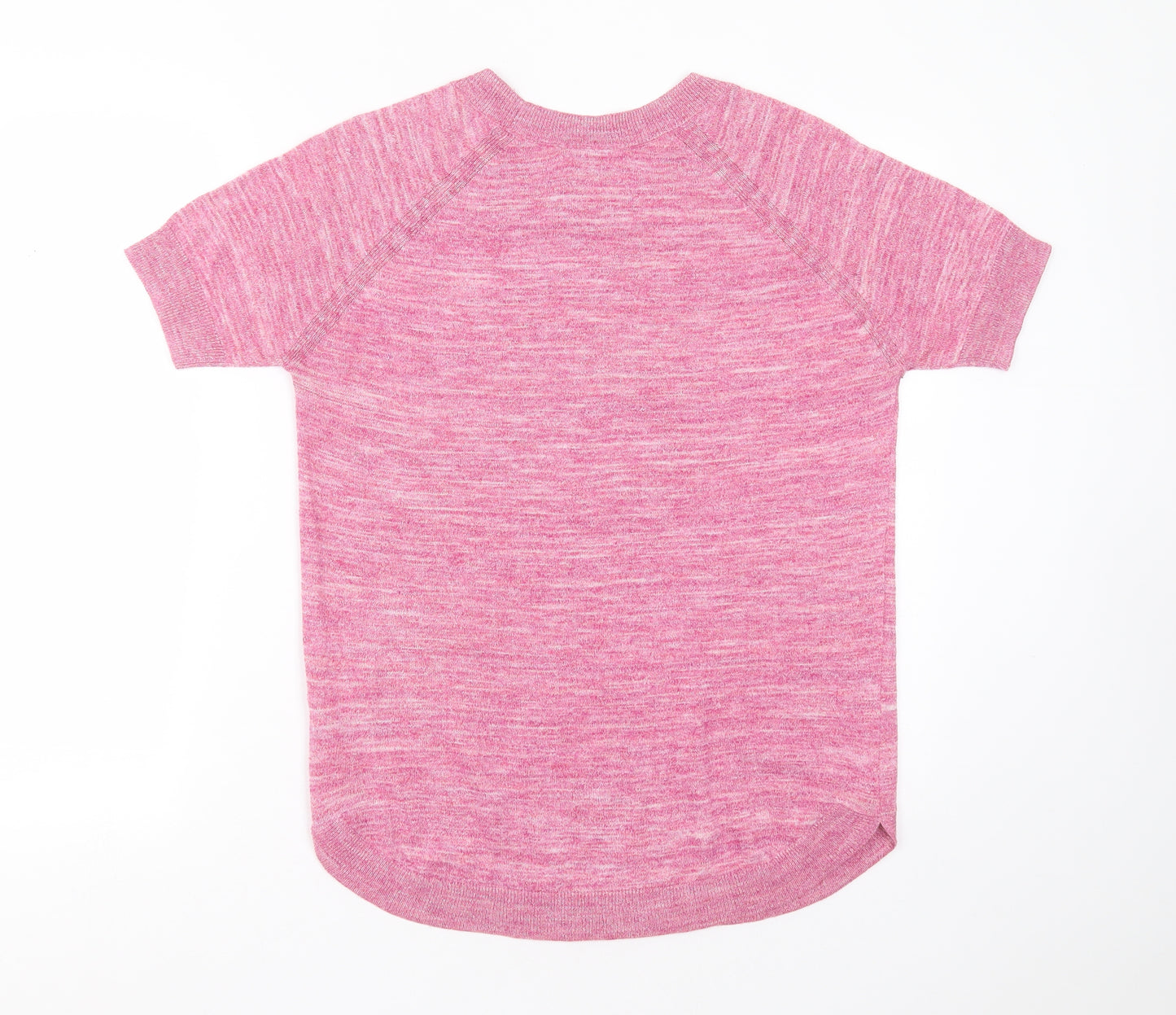 TU Womens Pink Round Neck  Polyester Pullover Jumper Size 12