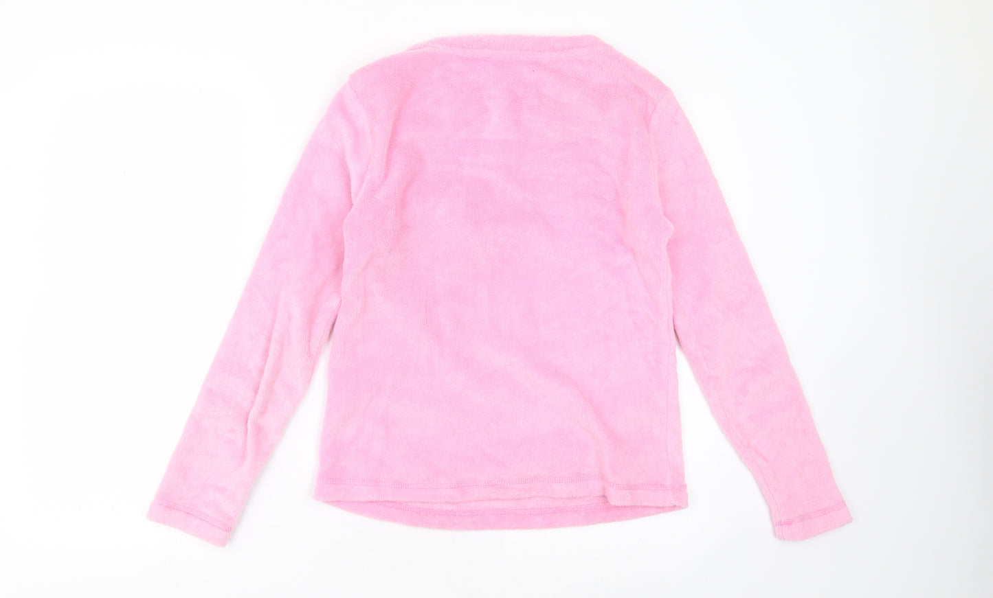 Studio Sleepwear Womens Pink Solid Polyester Top Pyjama Top Size 8   - animal face
