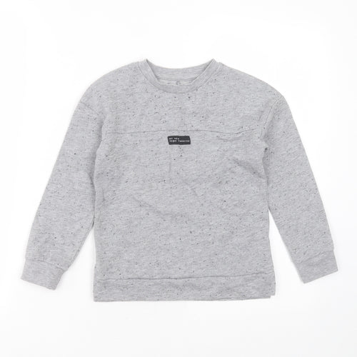 George Boys Grey  Polyester Pullover Sweatshirt Size 5-6 Years   - not now maybe tomorrow