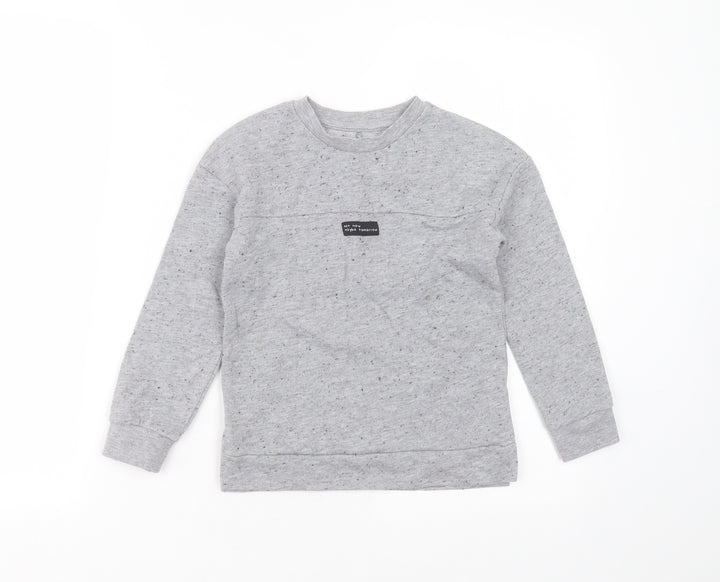 George Boys Grey  Polyester Pullover Sweatshirt Size 5-6 Years   - not now maybe tomorrow
