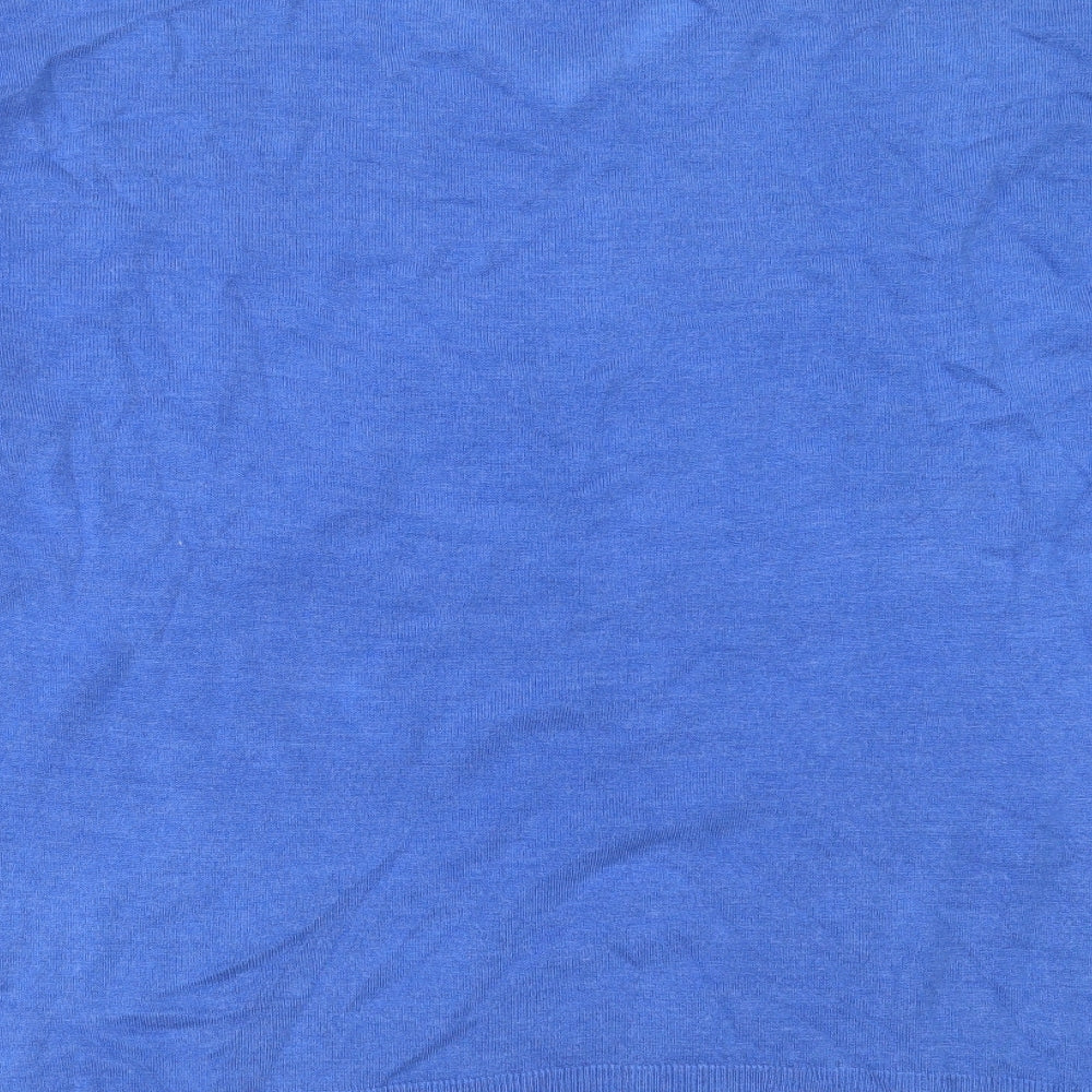 Debenhams Mens Blue V-Neck  Acrylic Pullover Jumper Size 3XL