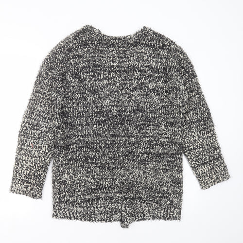 Matalan Womens Black V-Neck  Polyester Cardigan Jumper Size S