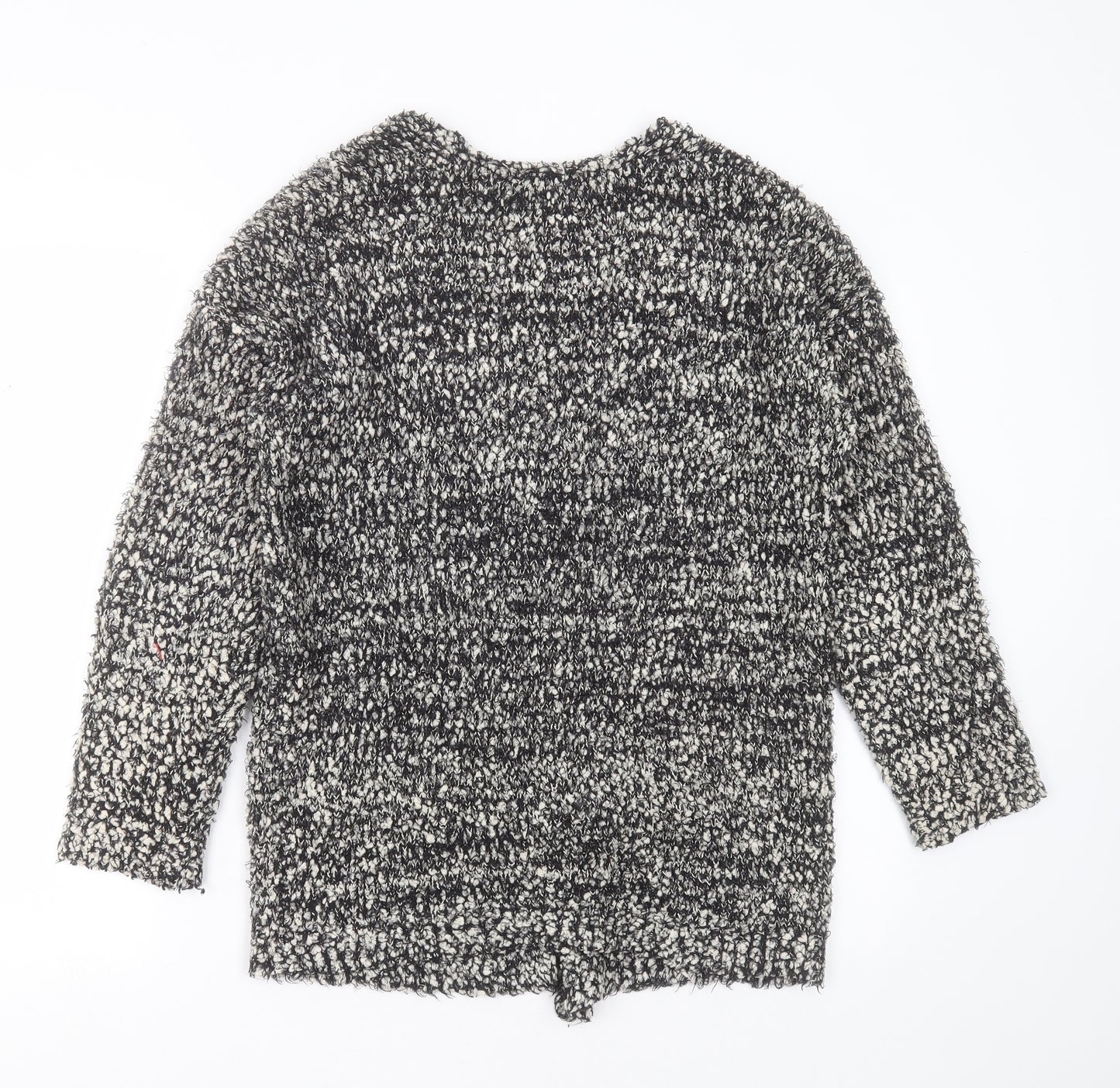 Matalan Womens Black V-Neck  Polyester Cardigan Jumper Size S