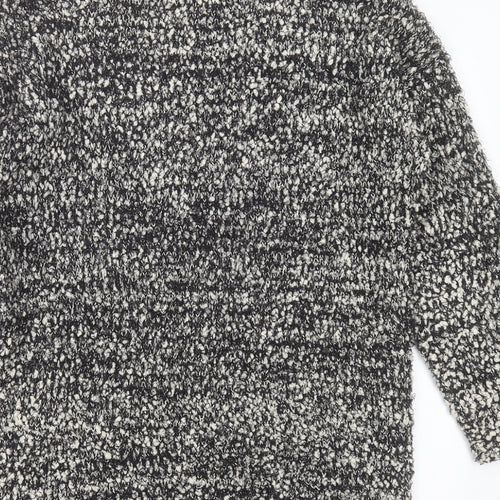Matalan Womens Black V-Neck  Polyester Cardigan Jumper Size S