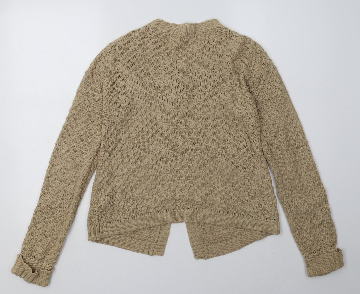 George Girls Brown Collared  Cotton Cardigan Jumper Size 10-11 Years  Button