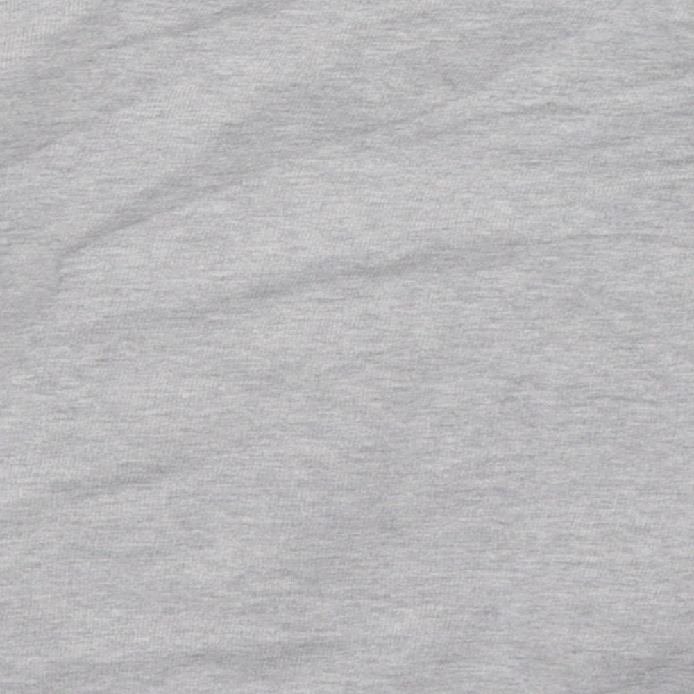 Sainsburys Girls Grey  Cotton Basic Casual Size 8 Years Crew Neck Pullover - Heart Print