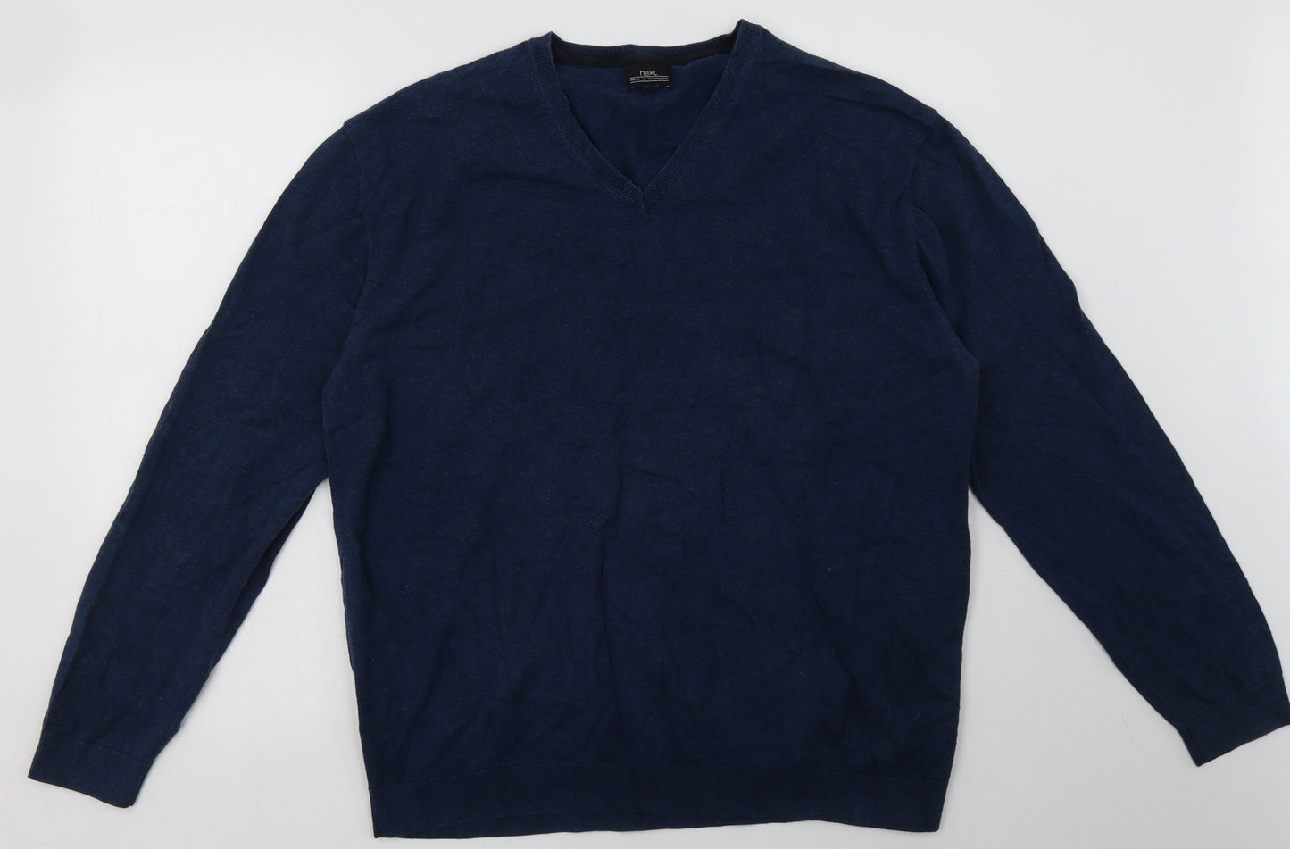 NEXT Mens Blue  Cotton Pullover Sweatshirt Size XL