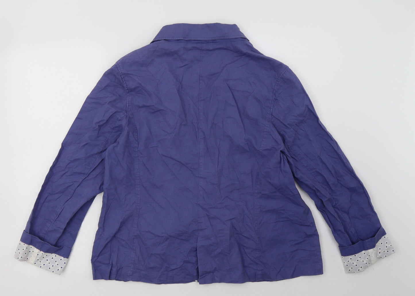 Marks and Spencer Womens Purple   Jacket Blazer Size 18  Button