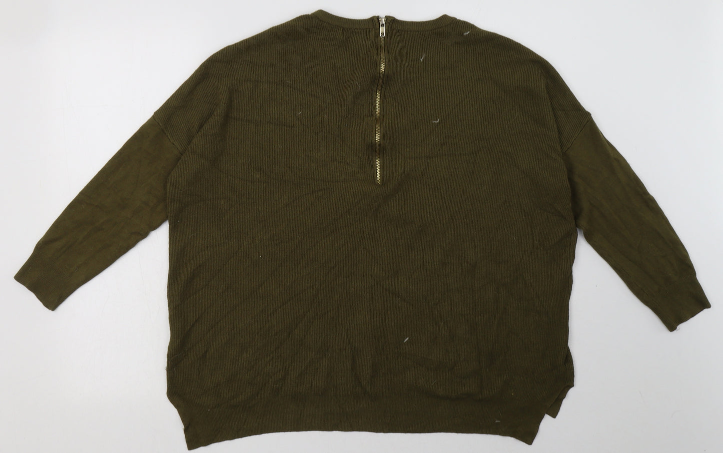 primRK Womens Green  Polyester Pullover Sweatshirt Size XL  Pullover