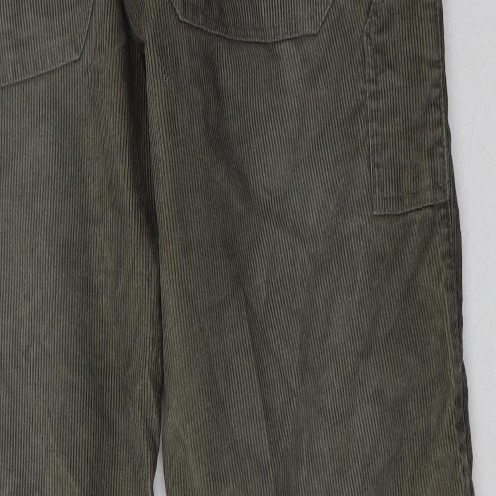 Petroleum Mens Green  Polyester Trousers  Size 30 L33 in Regular Button - Long