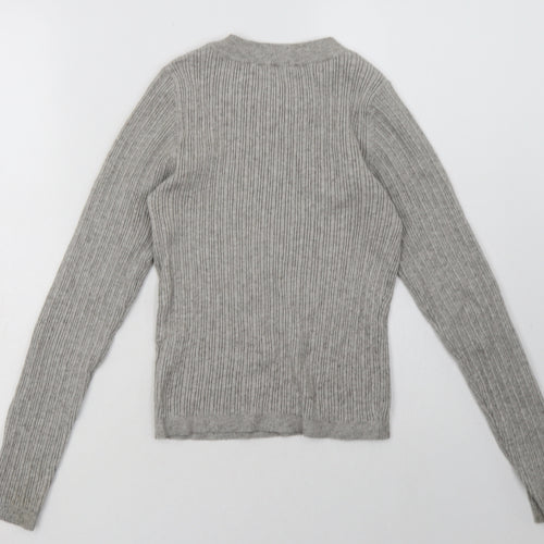ASOS Womens Grey  Polyester Pullover Sweatshirt Size 8  Pullover