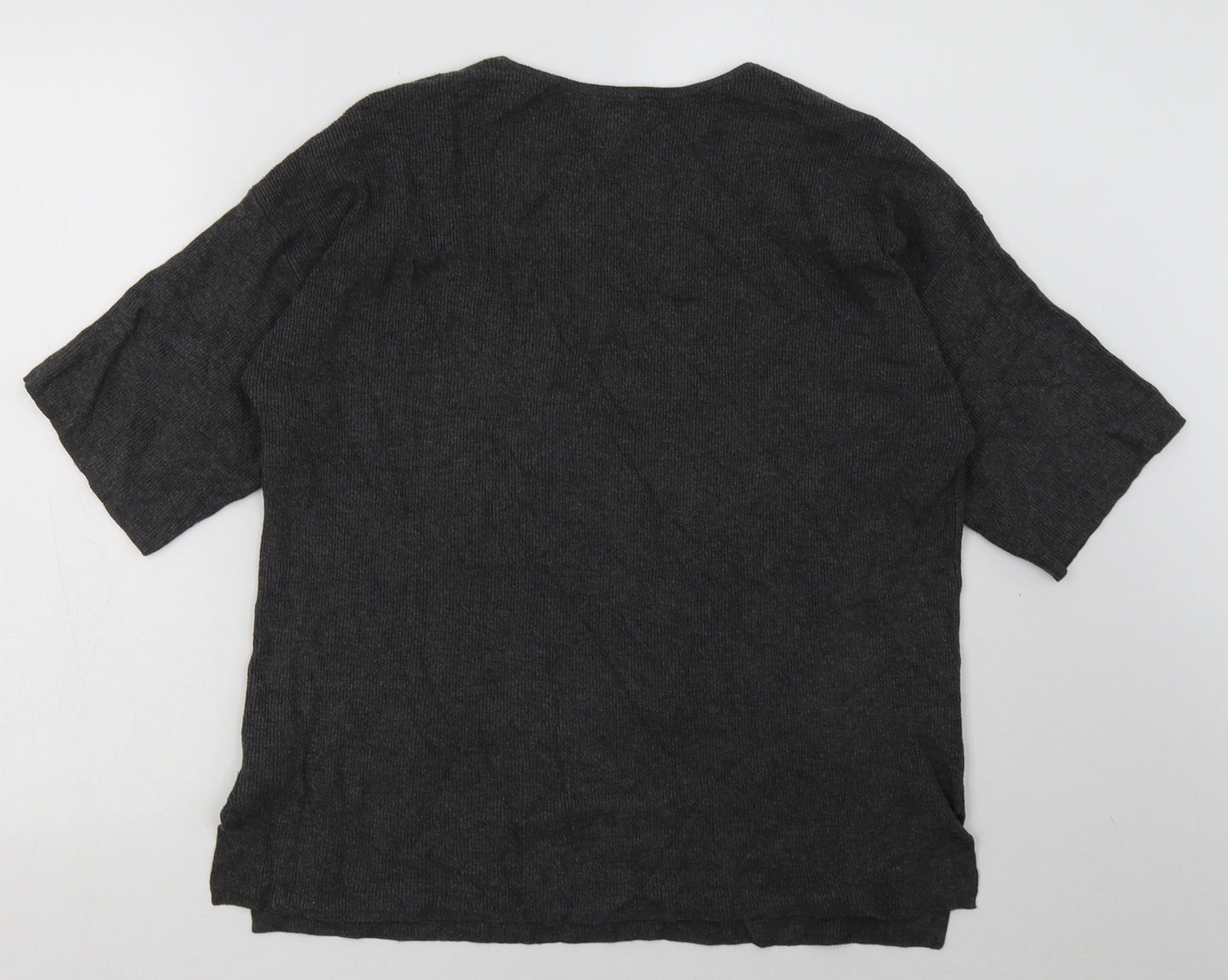 Warehouse Womens Grey  Viscose Pullover Sweatshirt Size 6  Pullover