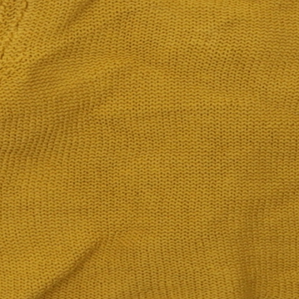 H&M Girls Yellow  Cotton Cardigan Jumper Size 18-24 Months  Button