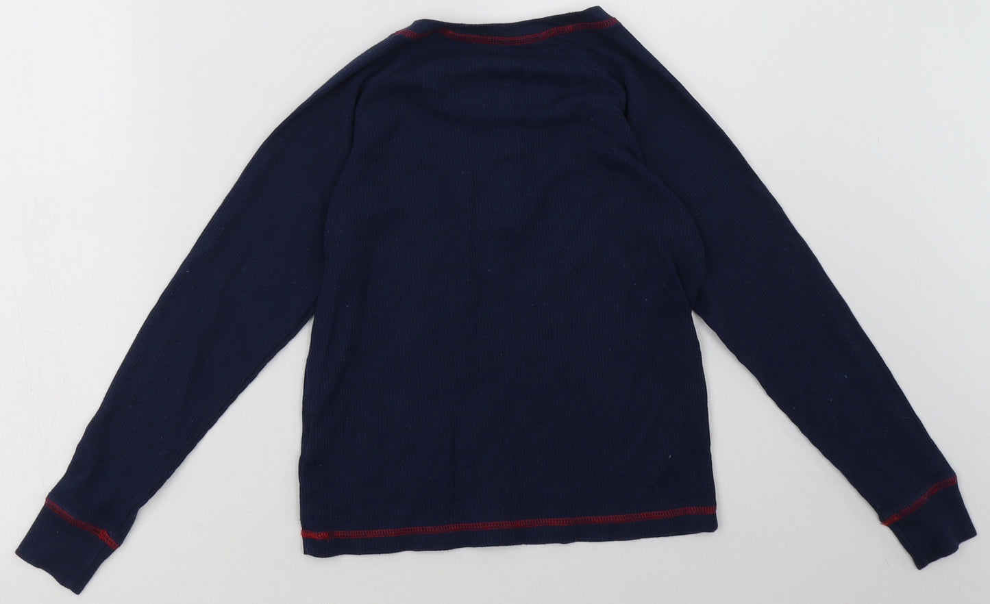 Matalan Girls Blue  Cotton Basic Casual Size 10 Years Crew Neck Pullover