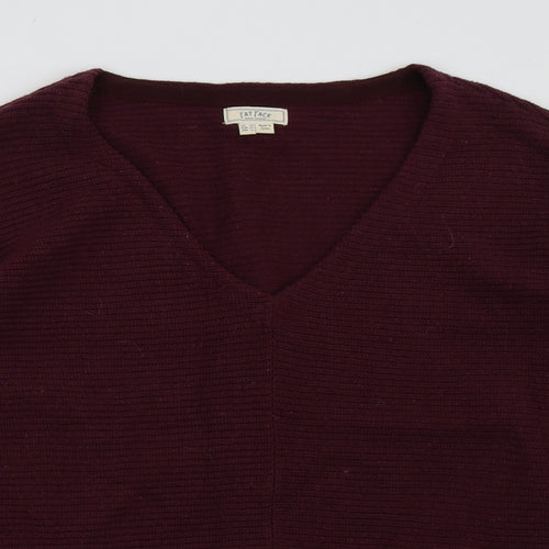 Fat Face Womens Purple  Cotton Pullover Sweatshirt Size 16  Pullover