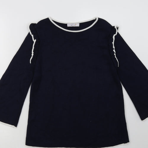 Marks and Spencer Womens Blue  Viscose Pullover Sweatshirt Size 12  Pullover