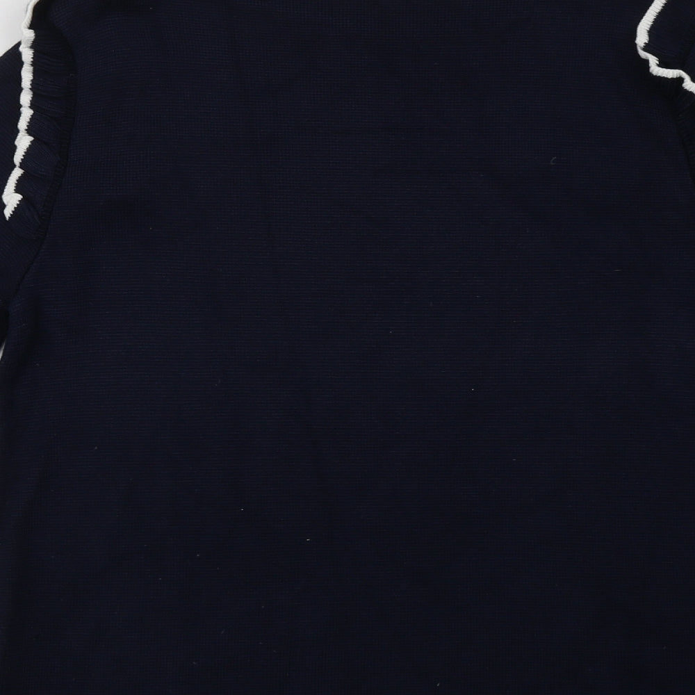 Marks and Spencer Womens Blue  Viscose Pullover Sweatshirt Size 12  Pullover