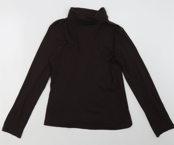 Matalan Womens Brown Cotton Pullover Sweatshirt Size 12 Pullover