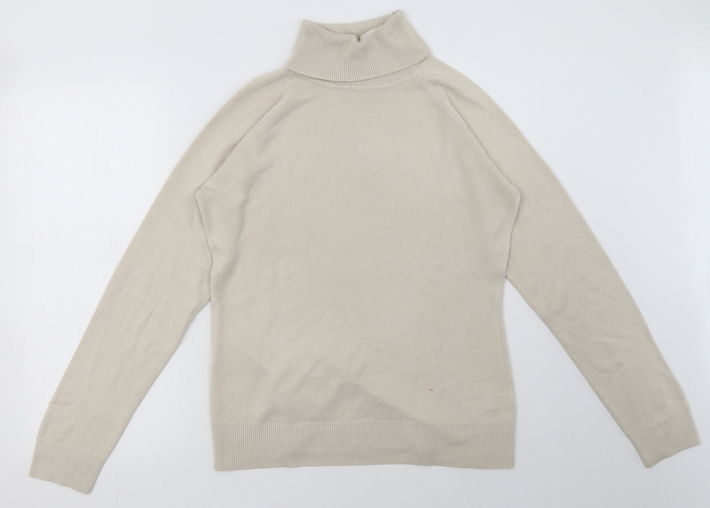 sainsburys Womens Beige  Acrylic Pullover Sweatshirt Size 14  Pullover