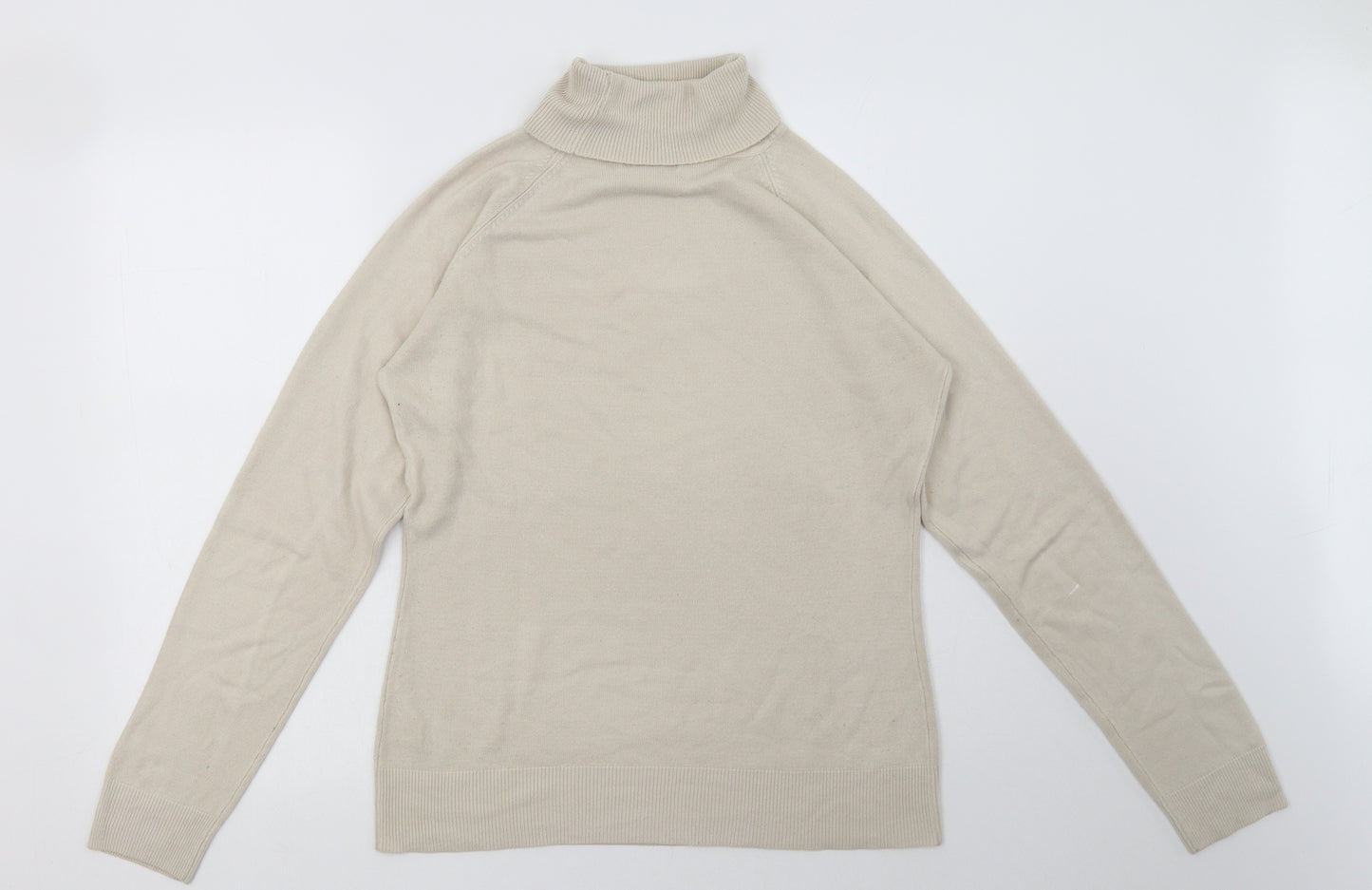 sainsburys Womens Beige  Acrylic Pullover Sweatshirt Size 14  Pullover