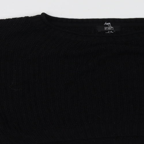 F&F Womens Black  Acrylic Pullover Sweatshirt Size 14  Pullover