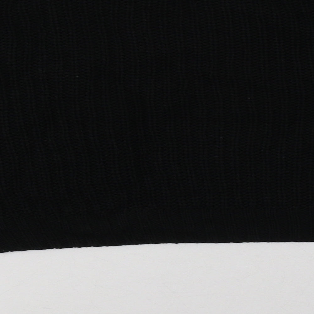 F&F Womens Black  Acrylic Pullover Sweatshirt Size 14  Pullover