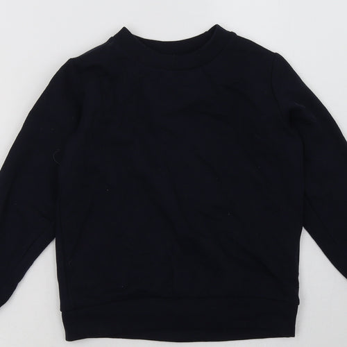 pep&co Boys Blue  Cotton Pullover Sweatshirt Size 5-6 Years  Pullover