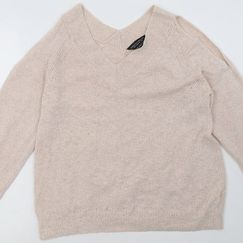 Dorothy Perkins Womens Pink  Acrylic Pullover Sweatshirt Size 14  Pullover