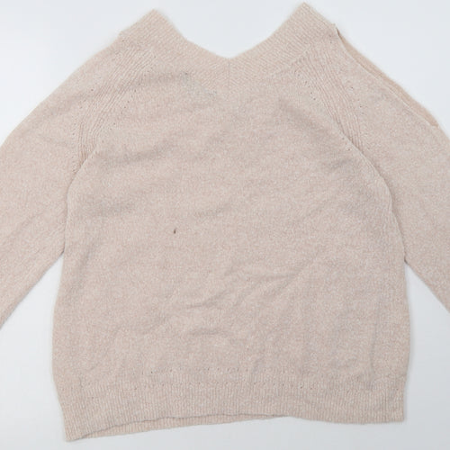 Dorothy Perkins Womens Pink  Acrylic Pullover Sweatshirt Size 14  Pullover