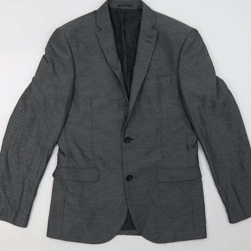 NEXT Mens Grey  Polyester Jacket Blazer Size 38