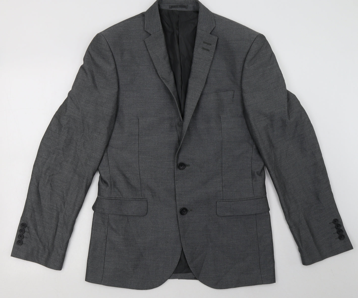 NEXT Mens Grey  Polyester Jacket Blazer Size 38
