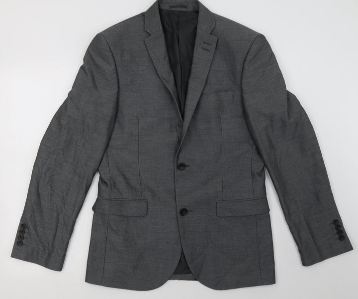 NEXT Mens Grey  Polyester Jacket Blazer Size 38