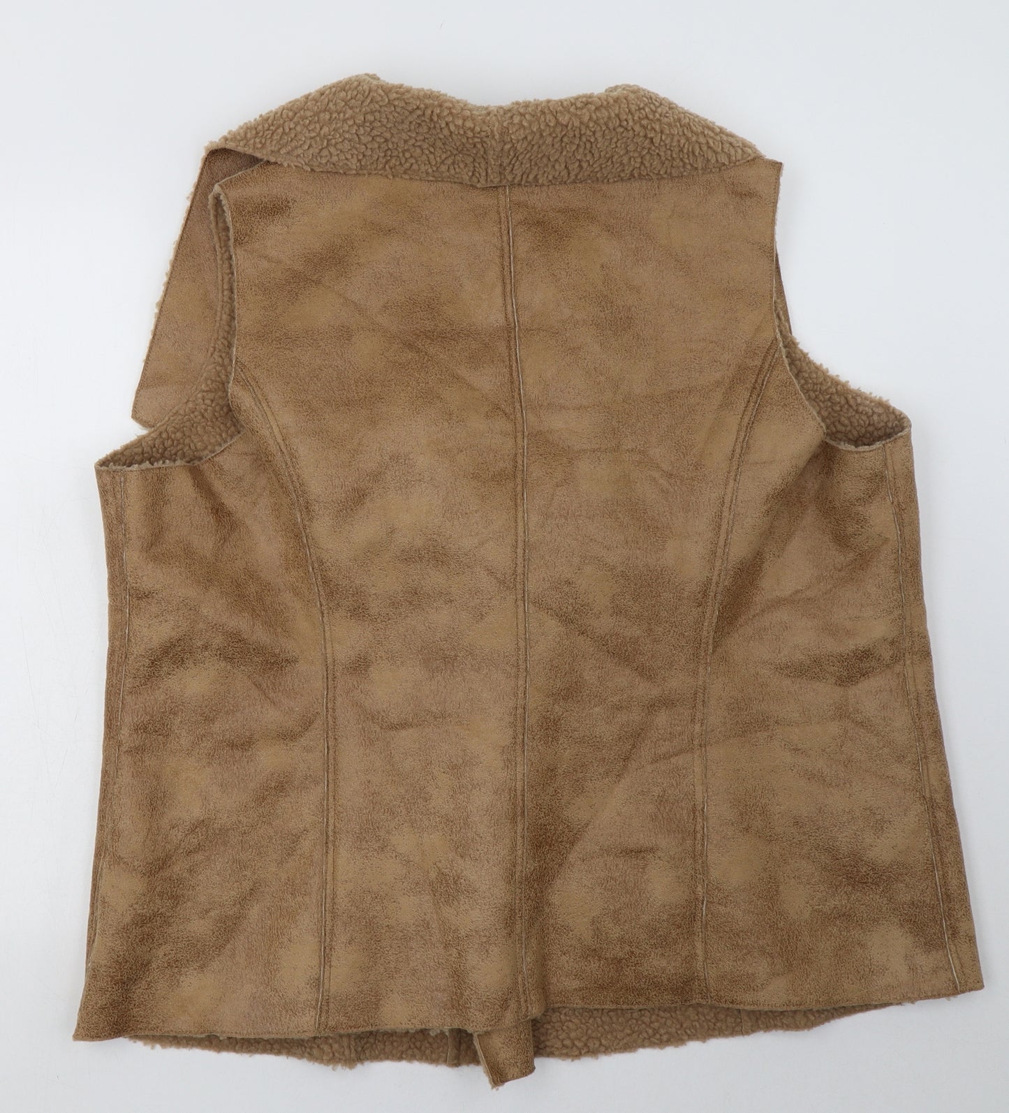 belle gray Womens Brown   Gilet Jacket Size L  Zip