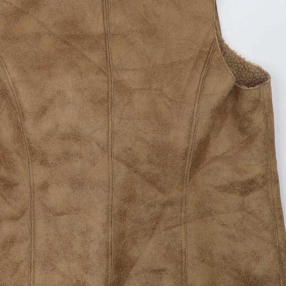 belle gray Womens Brown   Gilet Jacket Size L  Zip