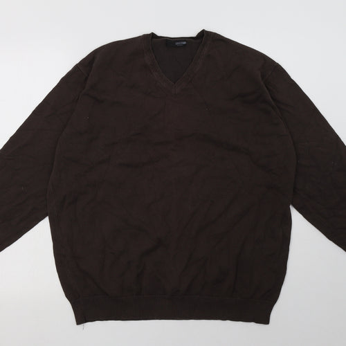 NEXT Mens Brown  Cotton Pullover Sweatshirt Size XL