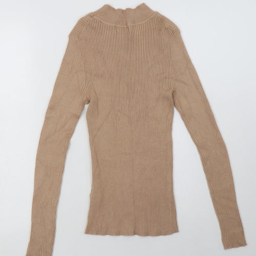 Primark Womens Beige  Polyester Pullover Sweatshirt Size 10  Pullover