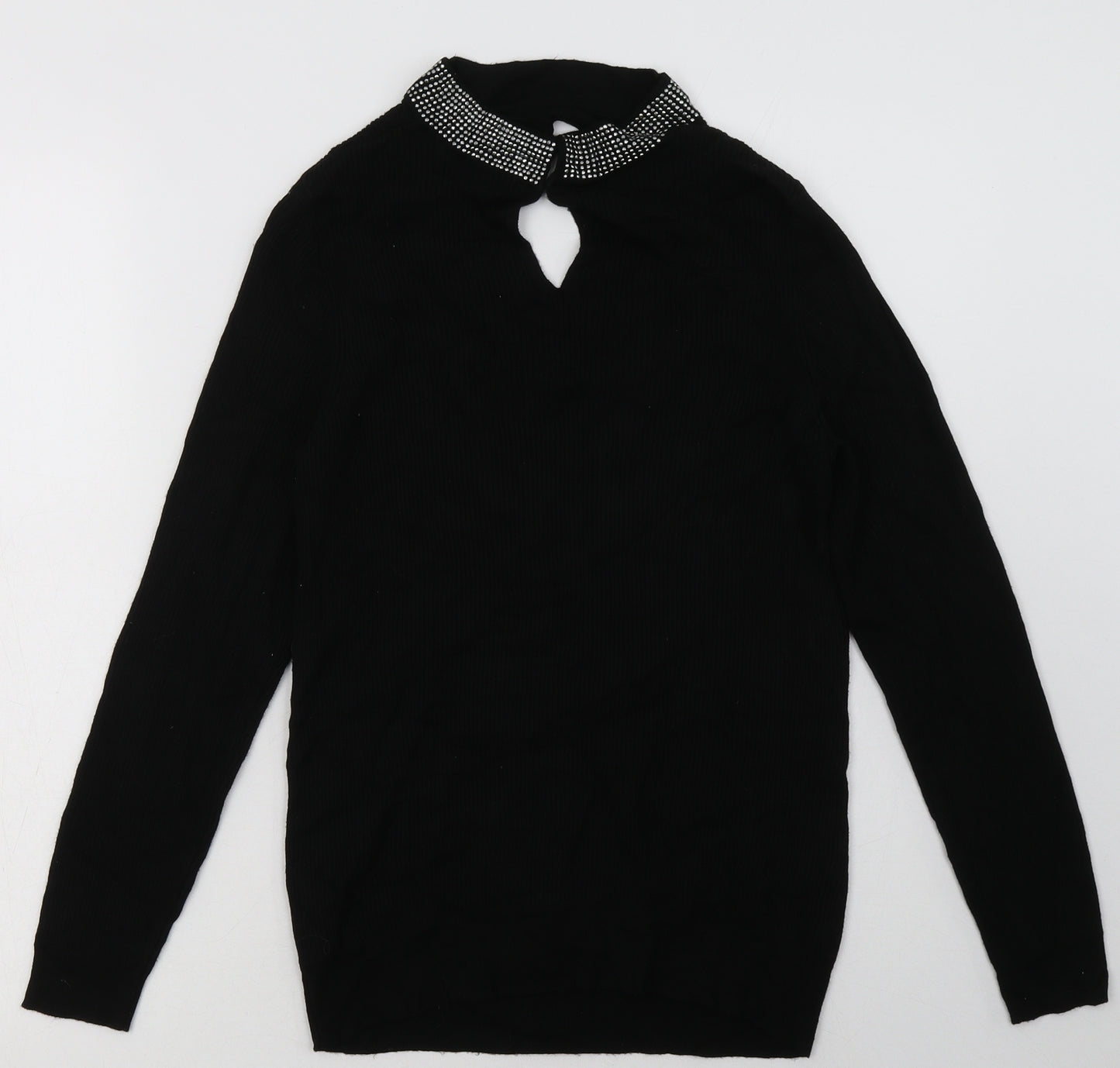 George Womens Black  Viscose Pullover Sweatshirt Size 18  Pullover - sparkly