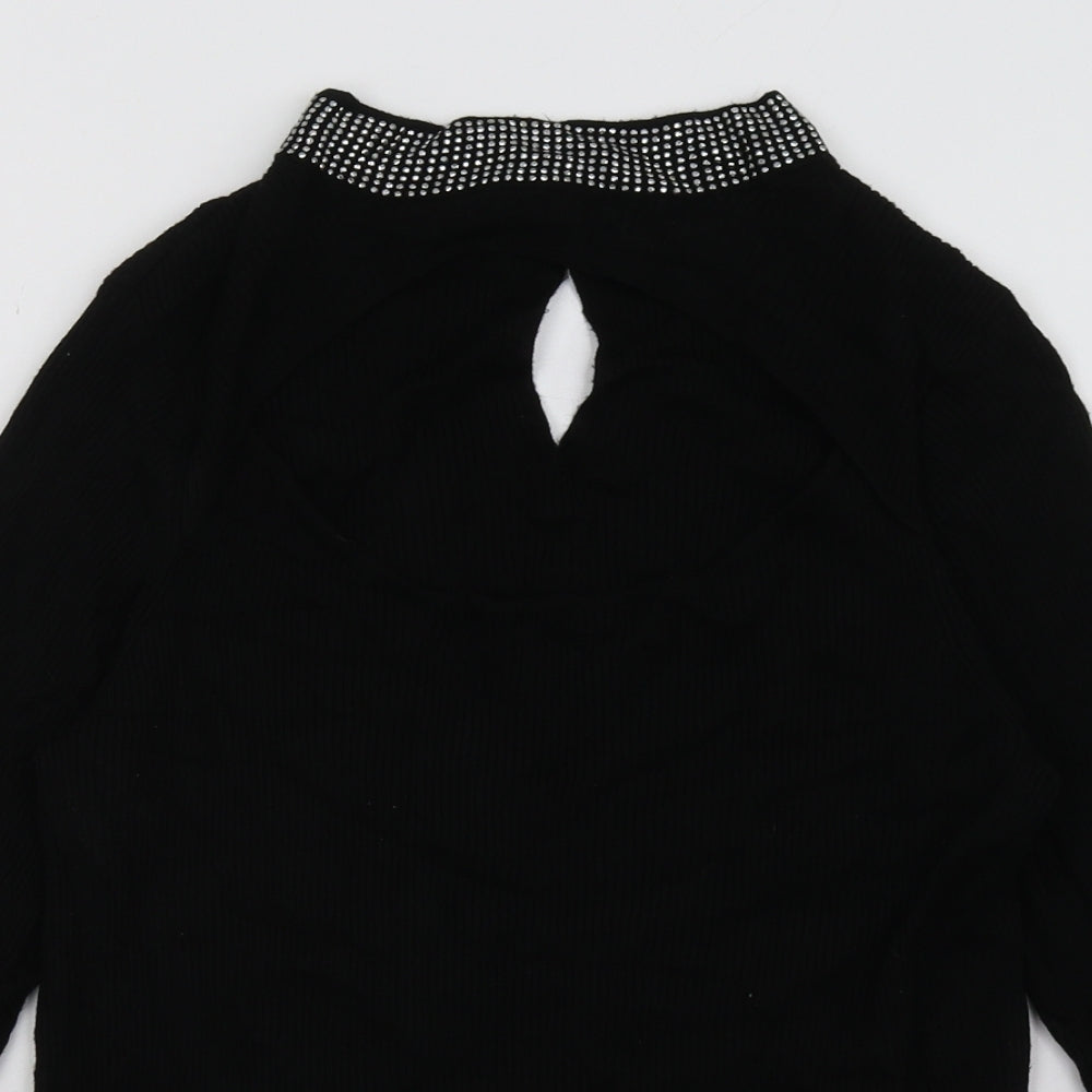George Womens Black  Viscose Pullover Sweatshirt Size 18  Pullover - sparkly