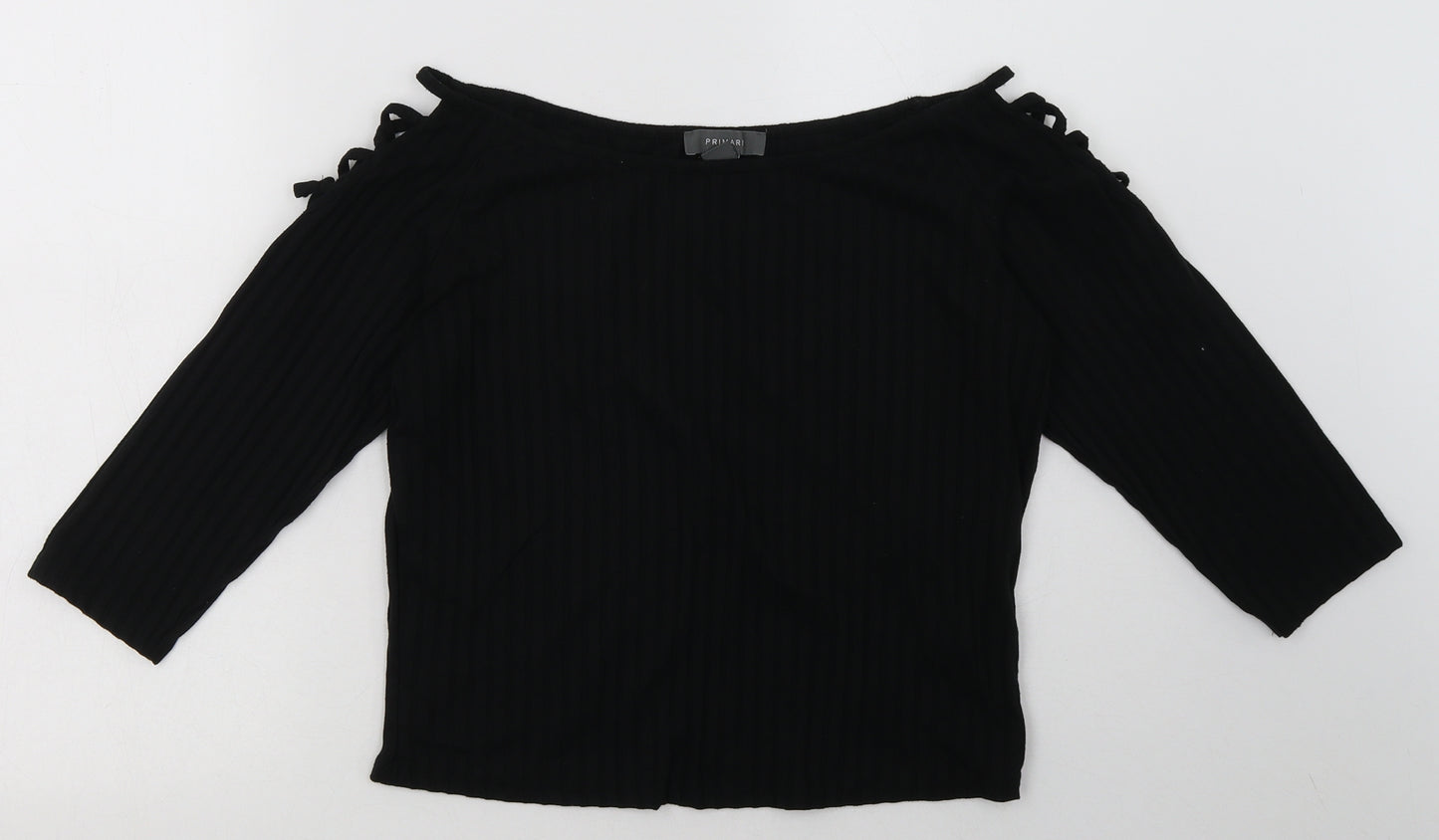 Primark Womens Black  Polyester Pullover Sweatshirt Size 16  Pullover