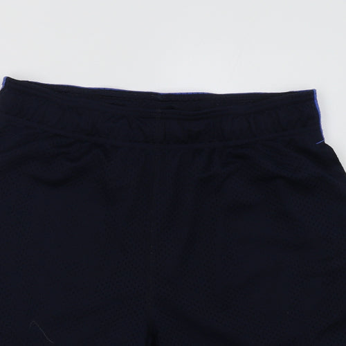 gao Mens Blue  Polyester Sweat Shorts Size S L10 in Regular Tie