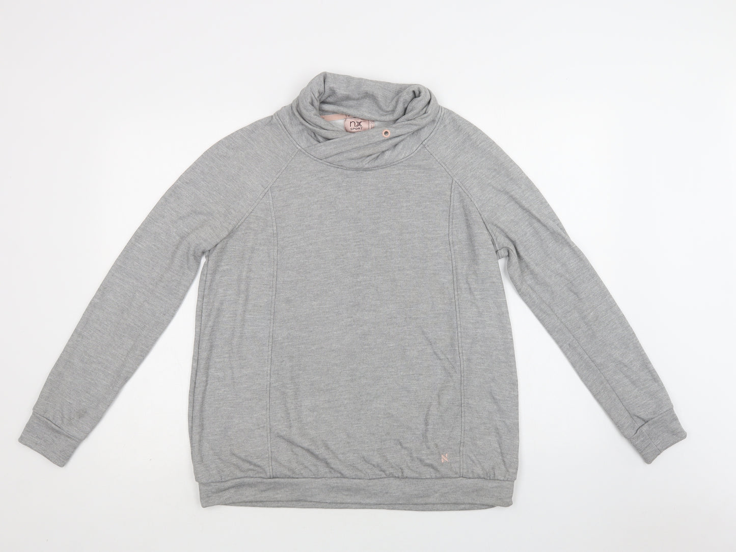 NEXT Womens Grey  Viscose Pullover Sweatshirt Size 14