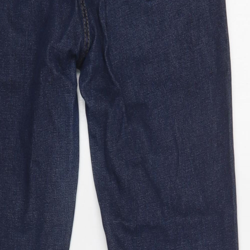 River Island Womens Blue  Cotton Bootcut Jeans Size 10 L32 in Regular Button