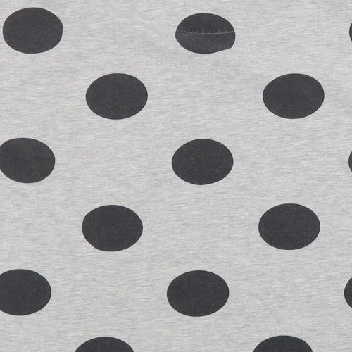 NEXT Girls Grey Polka Dot Cotton Top Pyjama Top Size 13 Years