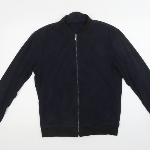 Zara Man Mens Blue   Bomber Jacket Jacket Size M  Zip