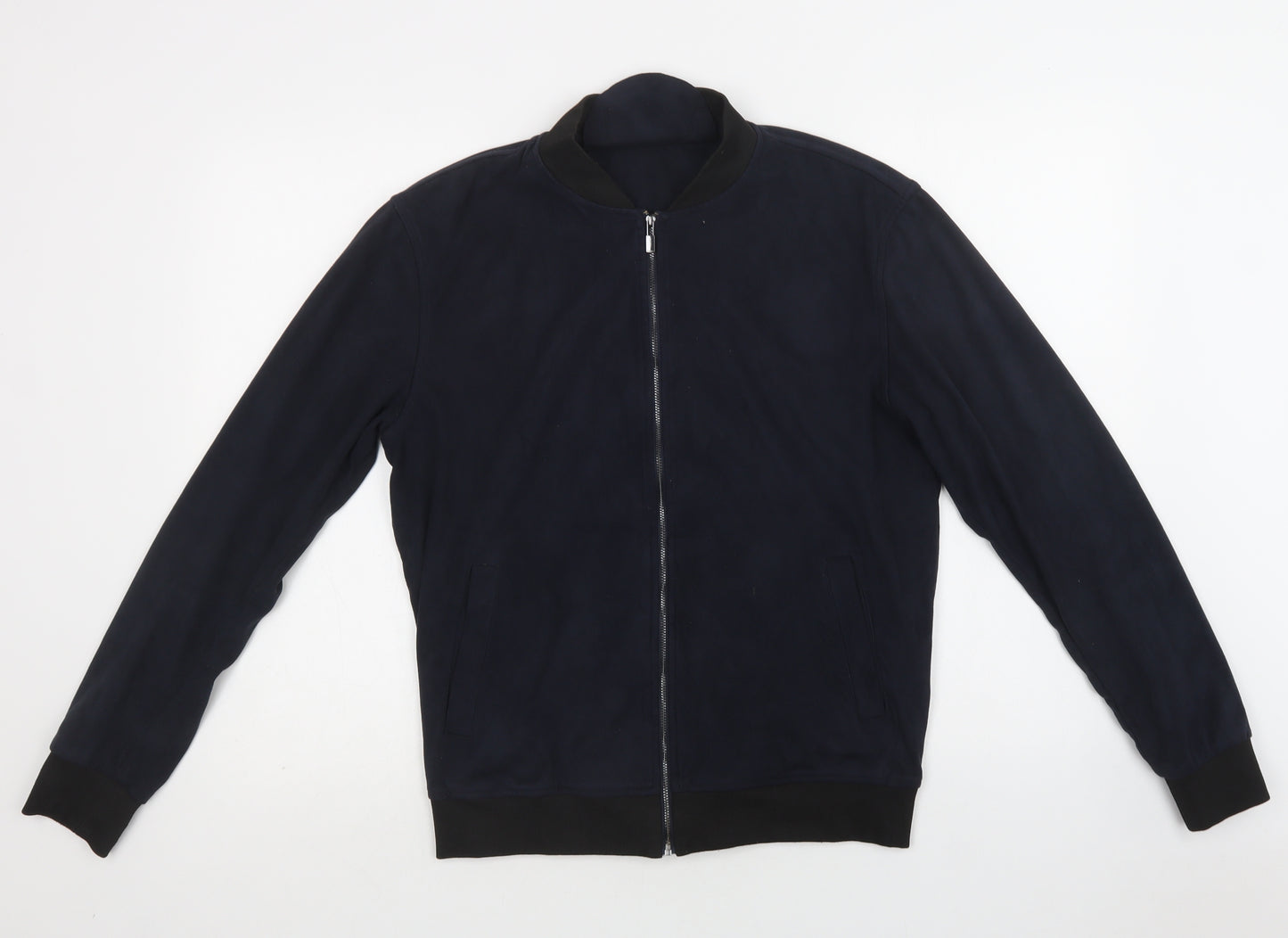 Zara Man Mens Blue   Bomber Jacket Jacket Size M  Zip