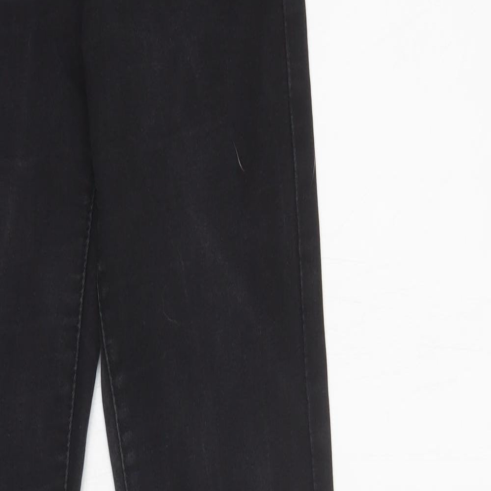 Primark Womens Black  Cotton Jegging Jeans Size 8 L32 in Regular Button