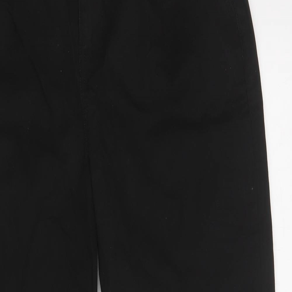 ASOS Womens Black  Cotton Chino Trousers Size 8 L29 in Regular Button